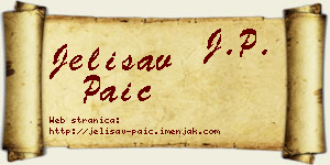 Jelisav Paić vizit kartica